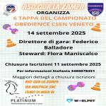 OB - OBEDIENCE - OLMO DI MIRA VE - 14 SETTEMBRE 2025