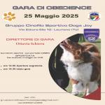 OB - OBEDIENCE - LAURIANO TO - 25 MAGGIO