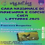 NO - NOSEWORK CSEN - WHY NOT DOG CENTER - ROMA  4 OTTOBRE 2025